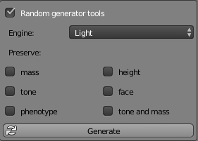 Randam generator toolsの設定