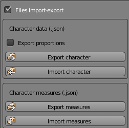 files import-exportの設定