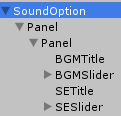 SoundOptionUIの階層