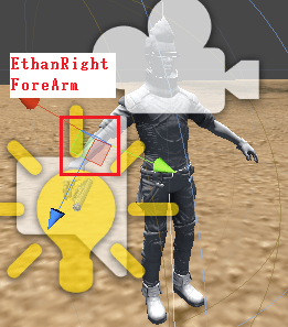 EthanRightForeArmの位置
