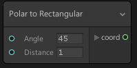 VisualEffectGraphのPolar to Rectangular
