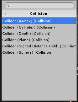 UpdateコンテキストのCollision項目