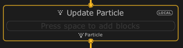 Update Particleコンテキスト