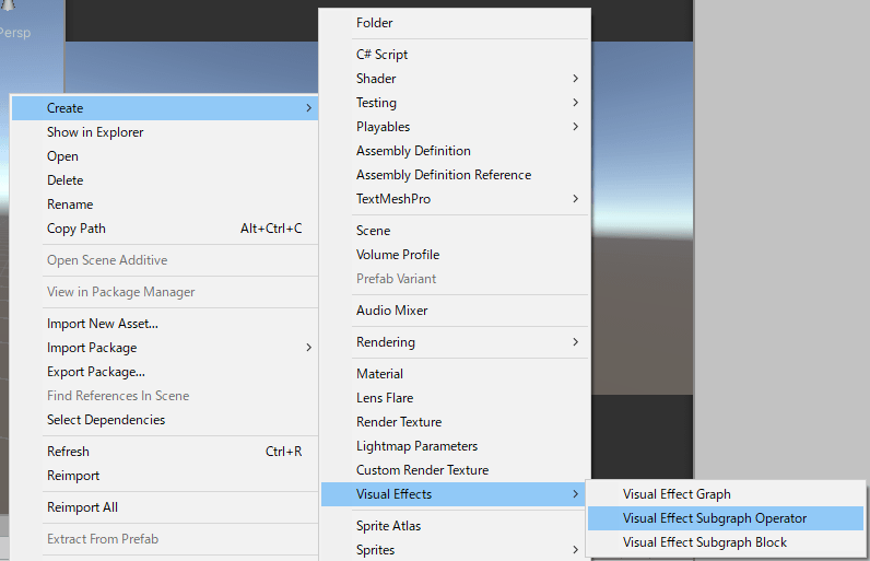 Visual Effect SubgraphのOperatorとBlockファイルの作り方