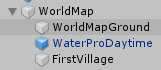 ワールドマップに配置したオブジェクトをWorldMapオブジェクトの子要素にする