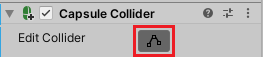 Capsule ColliderのEdit Colliderボタンを押す